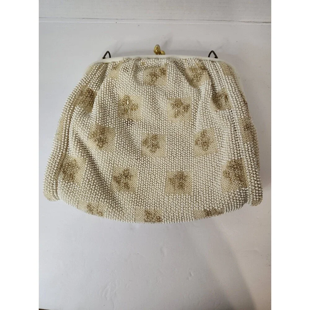 vintage beaded clutch purse